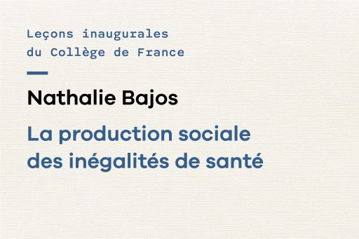 Couverture de l'édition imprimée de la leçon inaugurale de la Pr Nathalie Bajos