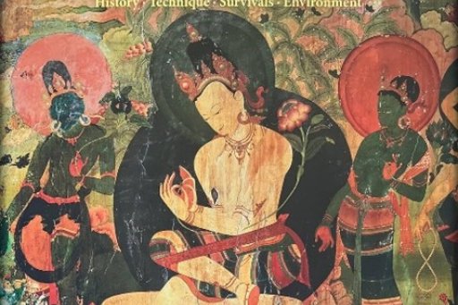 Peinture murale bouddhique du monde tibétain