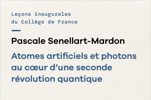 Couverture de l'édition imprimée de la leçon inaugurale de la Pr Pascale Senellart-Mardon