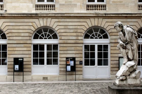 View of the Patrimonial Library from the Champollion courtyard
