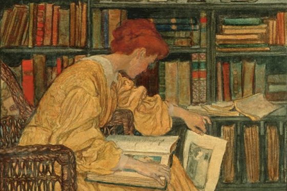 The Library, Elizabeth Shippen Green, 1905