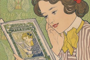 Poster d'une femme lisant le Boon’s Geïllustreerd Magazijn