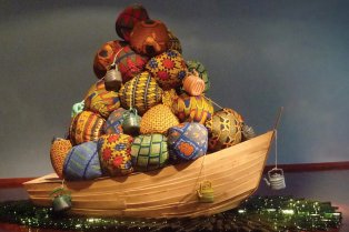 Boat full of bales