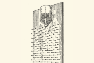 Illustration : Galton board (planche de Galton)
