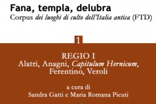 Couverture du premier volume de Fana, templa, delubra représentant une carte de l'Italie