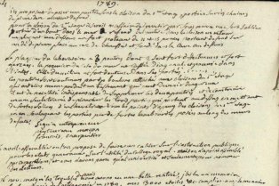 Notes manuscrites de l'astronome Joseph-Jérôme de Lalande sur le Collège royal et ses membres de 1776 à 1806