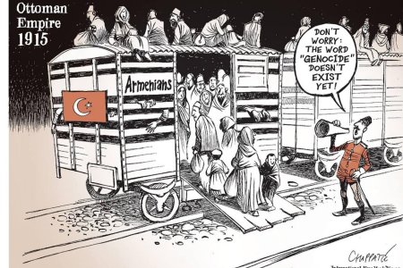 Dessin publié dans l'"International New York Times"
