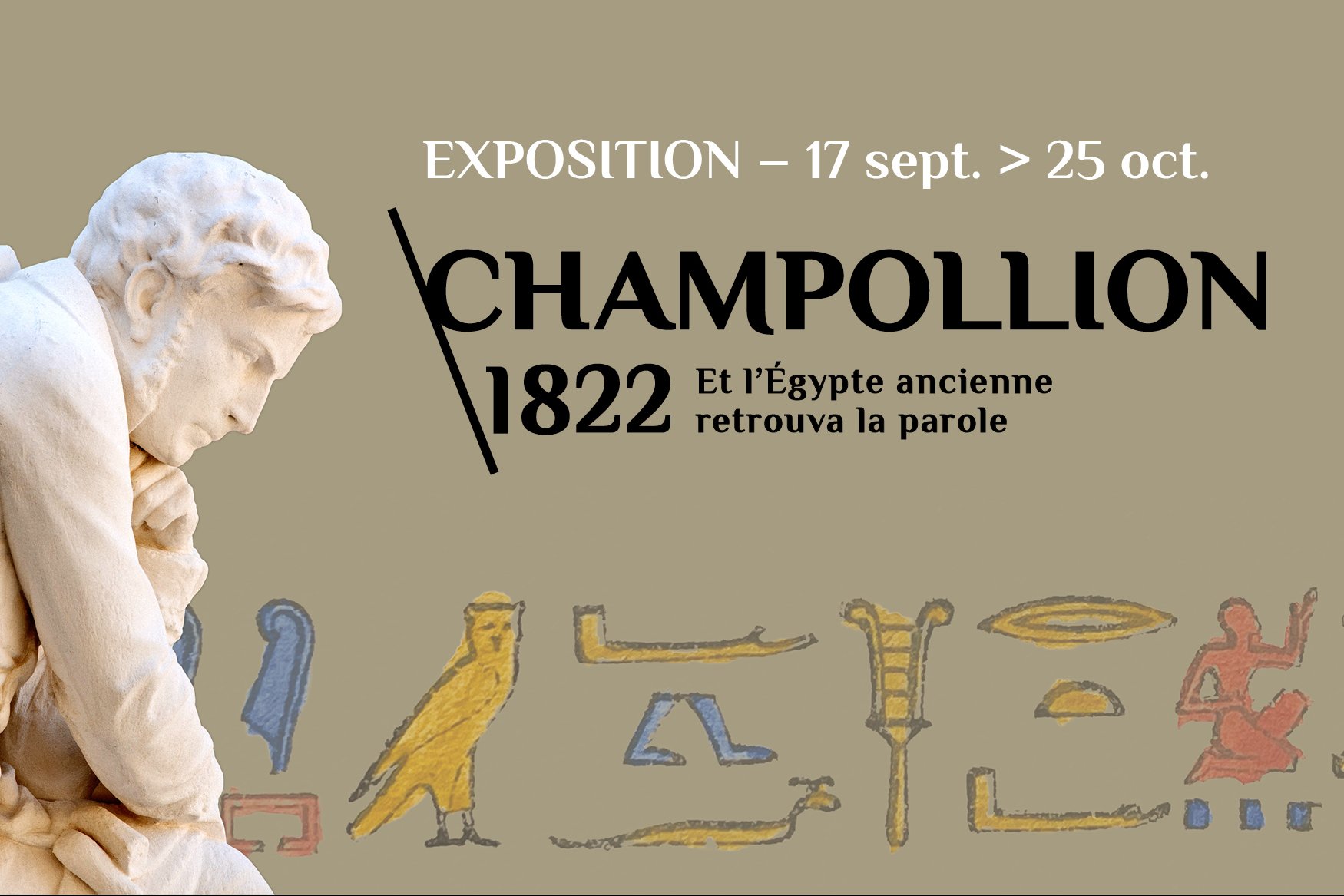 Exposition « Champollion 1822 » du 17 septembre au 25 octobre 2022 au Collège de France