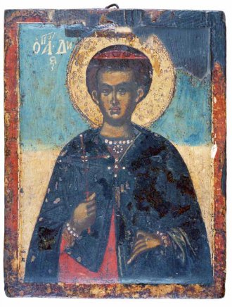 Saint Démétrius (XVe-XVIe s.) - Icône grecque peinte sur bois