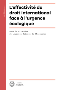L’Effectivité du droit international face à l’urgence écologique