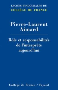 Rôle et responsabilités de l'interprète aujourd'hui