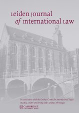 Couverture du journal "Leiden Journal of International Law"