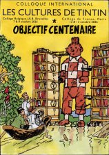 Affiche du colloque Les Cultures de Tintin, Objectif centenaire, octobre 2026