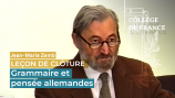 Leçon de clôture de Jean-Marie Zemb