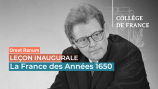 Leçon inaugurale de Orest Ranum