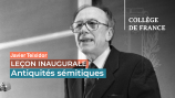 Leçon inaugurale de Javier Teixidor