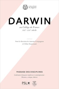 Couverture de l'édition imprimée de l'ouvrage "Darwin au Collège de France"
