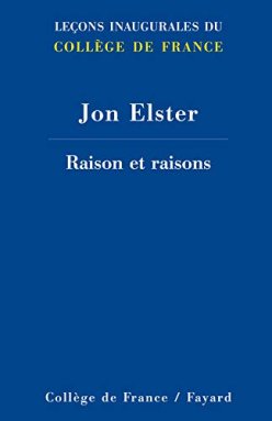 Cover of the printed edition of Prof. Jon Elster's opening lecture