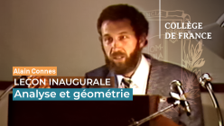 Alain Connes Leçon inaugurale