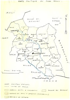 Political map of Mossi country (Robert Pageard Archives)