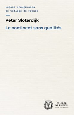 Cover of the printed edition of Prof. Peter Sloterdijk's opening lecture