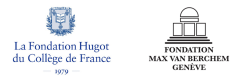 Logos de la Fondation du Collège de France et de la Fondation Max van Berchem