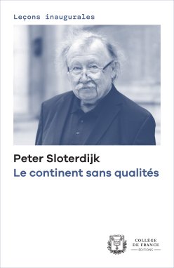 Couverture de l'édition numérique de la leçon inaugurale du Pr Peter Sloterdijk