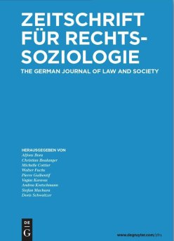 Couverture de la revue "Zeitschrift für Rechtssoziologie"