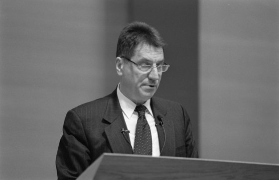 Claudio Magris during his inaugural lecture
