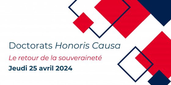 Visuel de la remise de doctorats "honoris causa" par l'UCLouvain