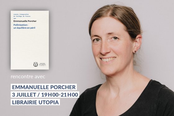 Visuel de présentation de la rencontre organisée par la librairie "Utopia" avec Emmanuelle Porcher