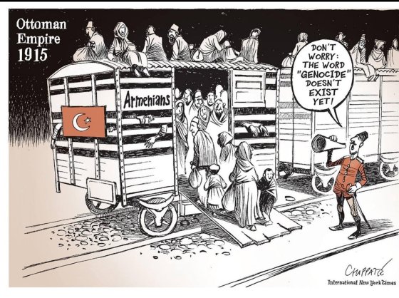 Dessin publié dans l'"International New York Times"