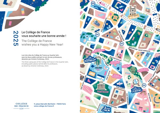 Carte de voeux du Collège de France 2025