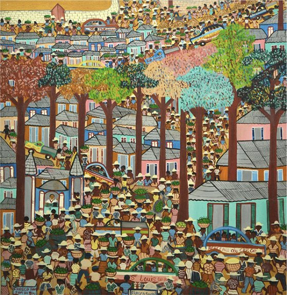 Tableau de Etienne Chavannes, "Champêtre Limonade", 1996