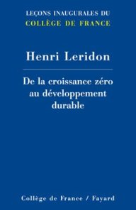 De la croissance zéro au développement durable