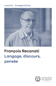 Langage, discours, pensée