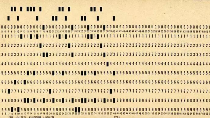 IBM perforated card