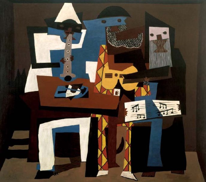 Pablo Picasso, Les trois musiciens © Succession Picasso 2008. Agence : akg-images