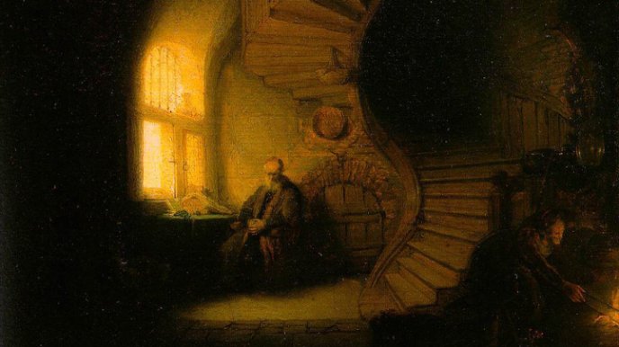 Le philosophe en méditation, Rembrandt, 1632, musée du Louvre
