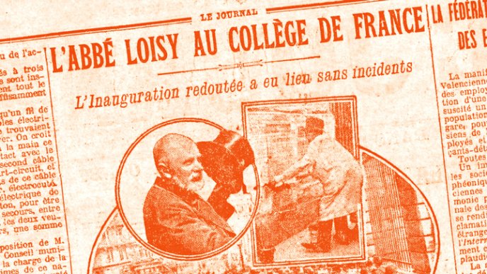 Article de presse "L'Abbé Loisy au Collège de France"