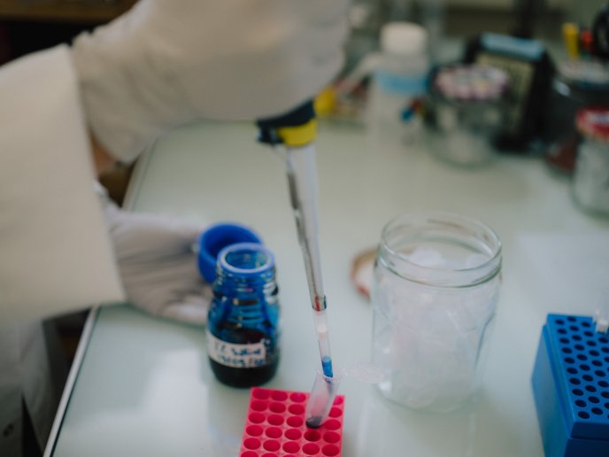 Juliette Durand in the laboratory