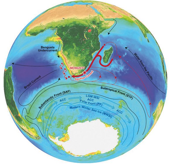 The Agulhas Current between Madagascar and Africa