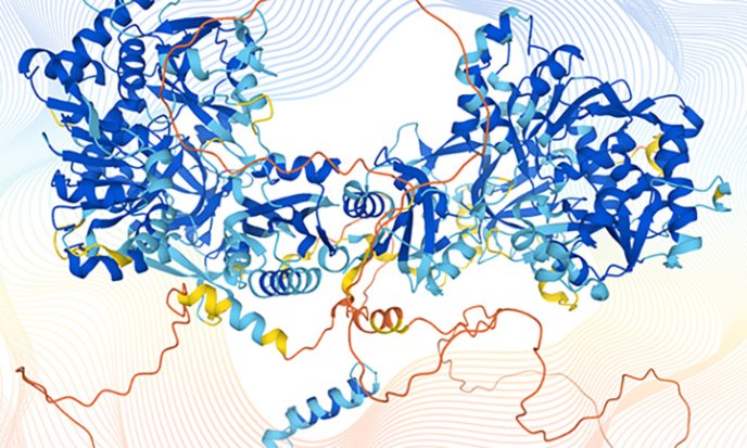 Protein structures representing AlphaFold data