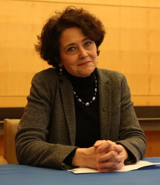 Edith Heard at the presentation of the Emergency Assistance Program for Scientists in Exile