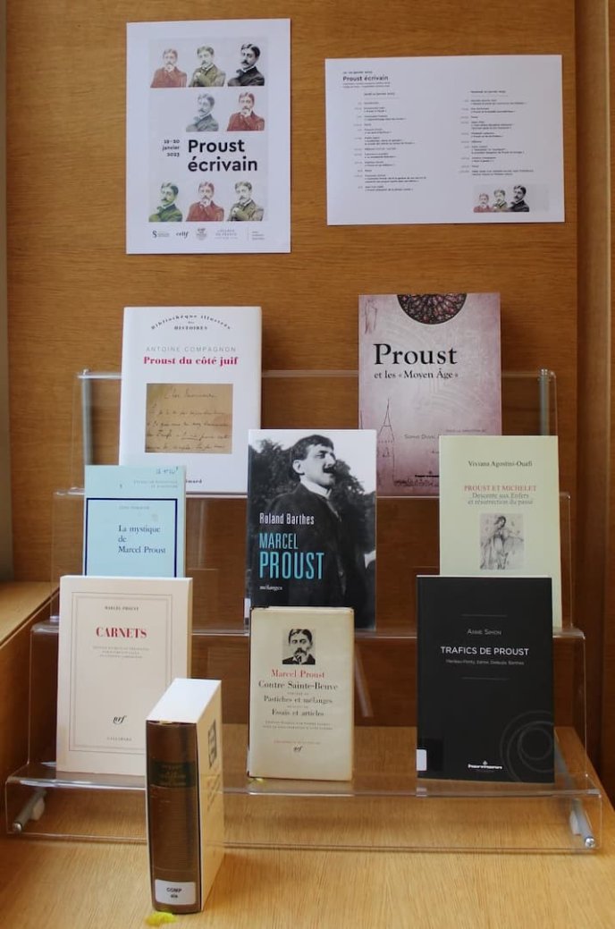 Sélection d'ouvrages pour le colloque « Proust écrivain » d'Antoine Compagnon