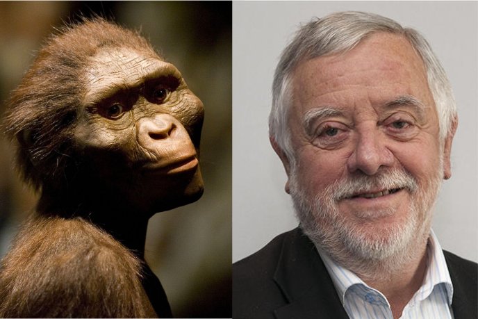 Australopithecus Lucy and Yves Coppens