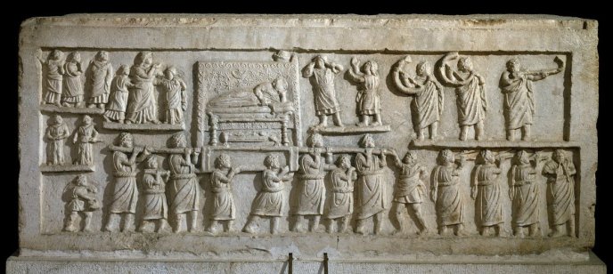 Bas relief du sarcophage d'Amiternum, L'Aquila