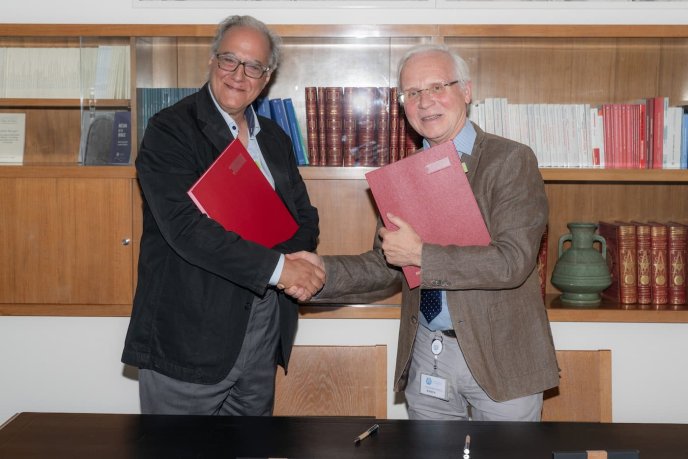 Signing of the New York University agreement