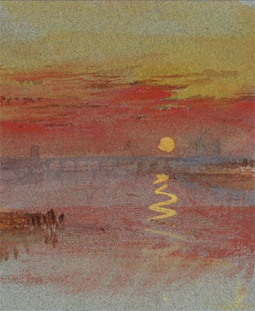 William Turner's "Sunset" painting