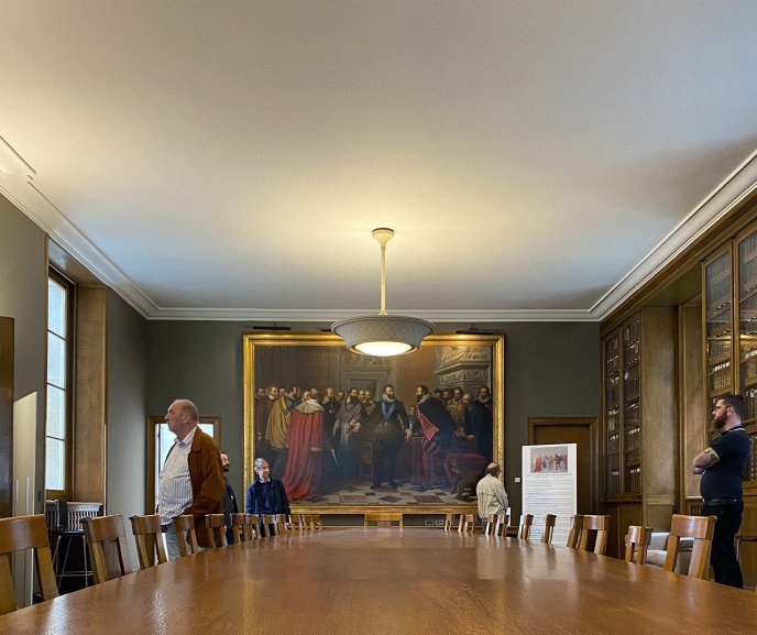 Visitors to the Collège de France assembly hall during the JEP 2024 event